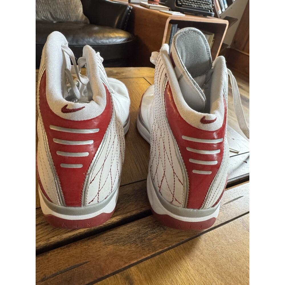 Vintage Y2K 2008 Nike Elite Basketball Shoes White Red Women’s 7.5 324831-103 - Picture 5 of 12
